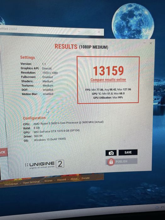 Відеокарта GTX 1070 8 GB MSI