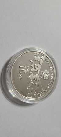 moneta 10 zł  60 rocznica zakończenia II wojny światowej srebro pr 925