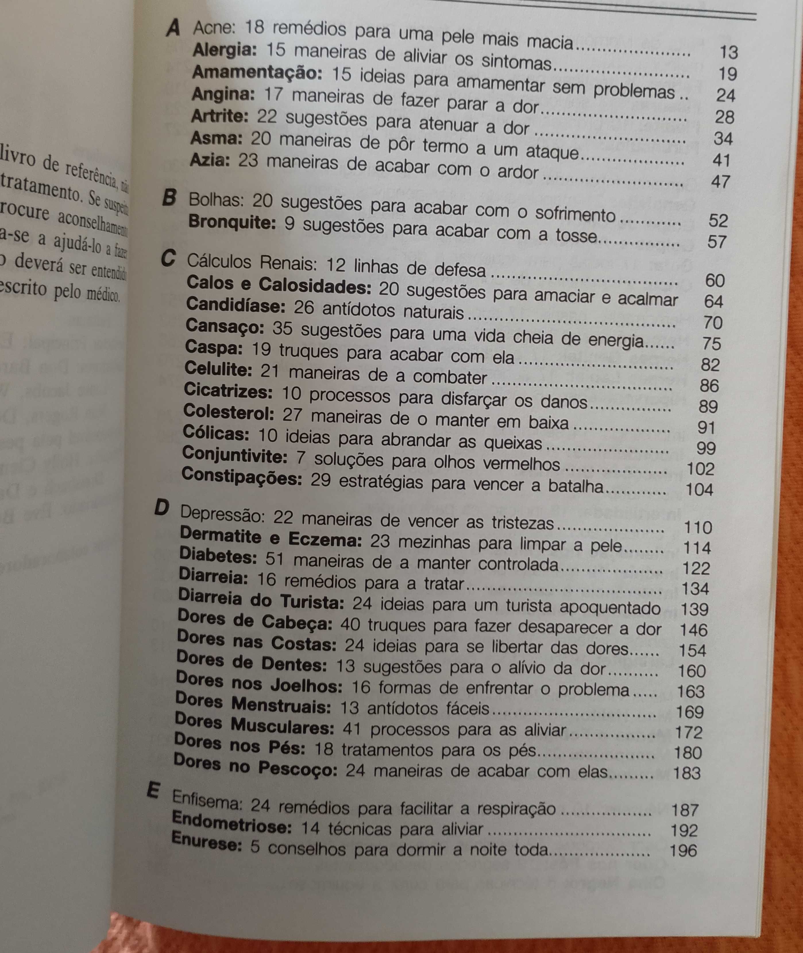 O livro médico dos remédios caseiros, Vários