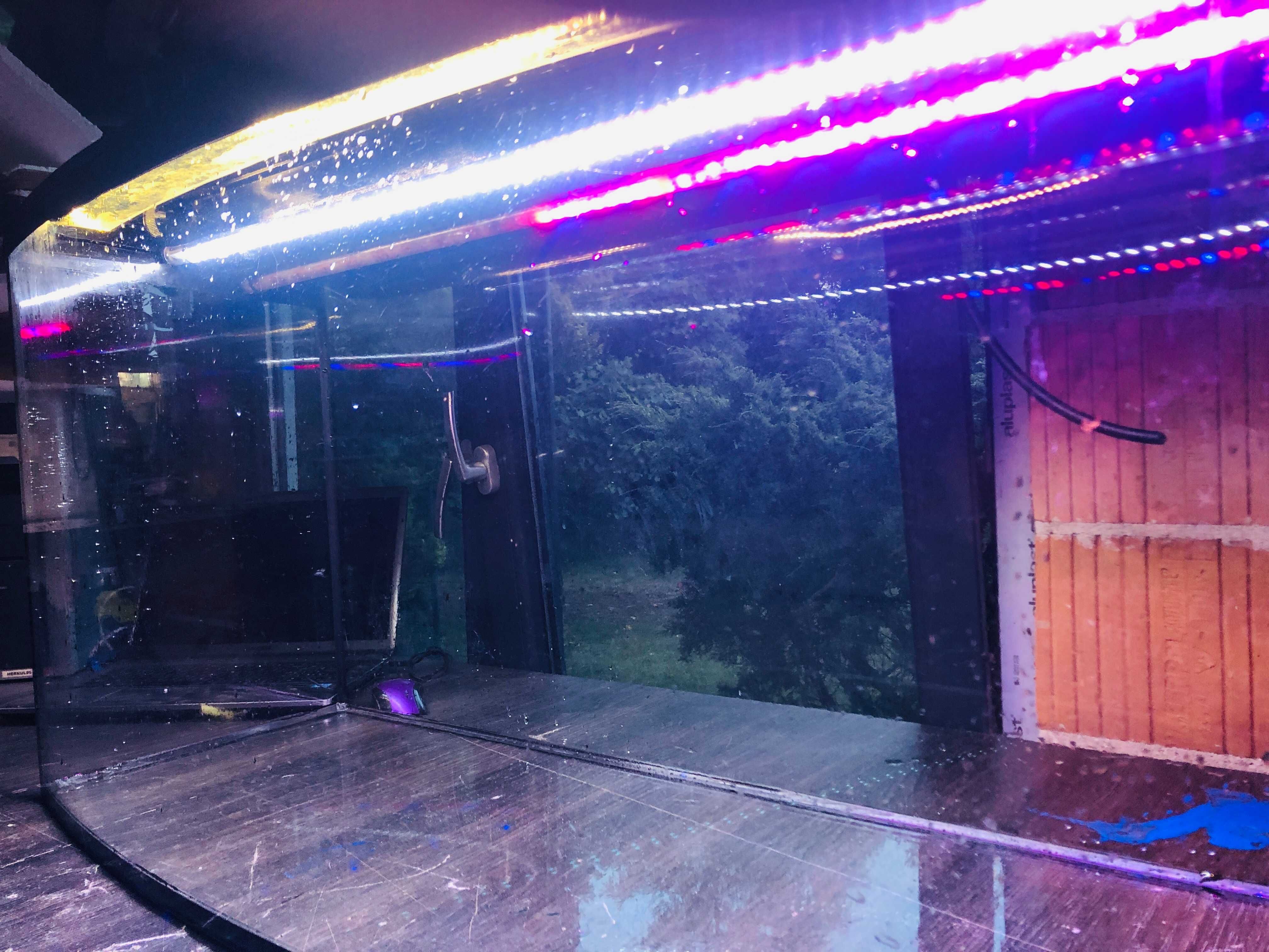 Akwarium 100 x 40 x 50 pokrywa, oświetlenie
