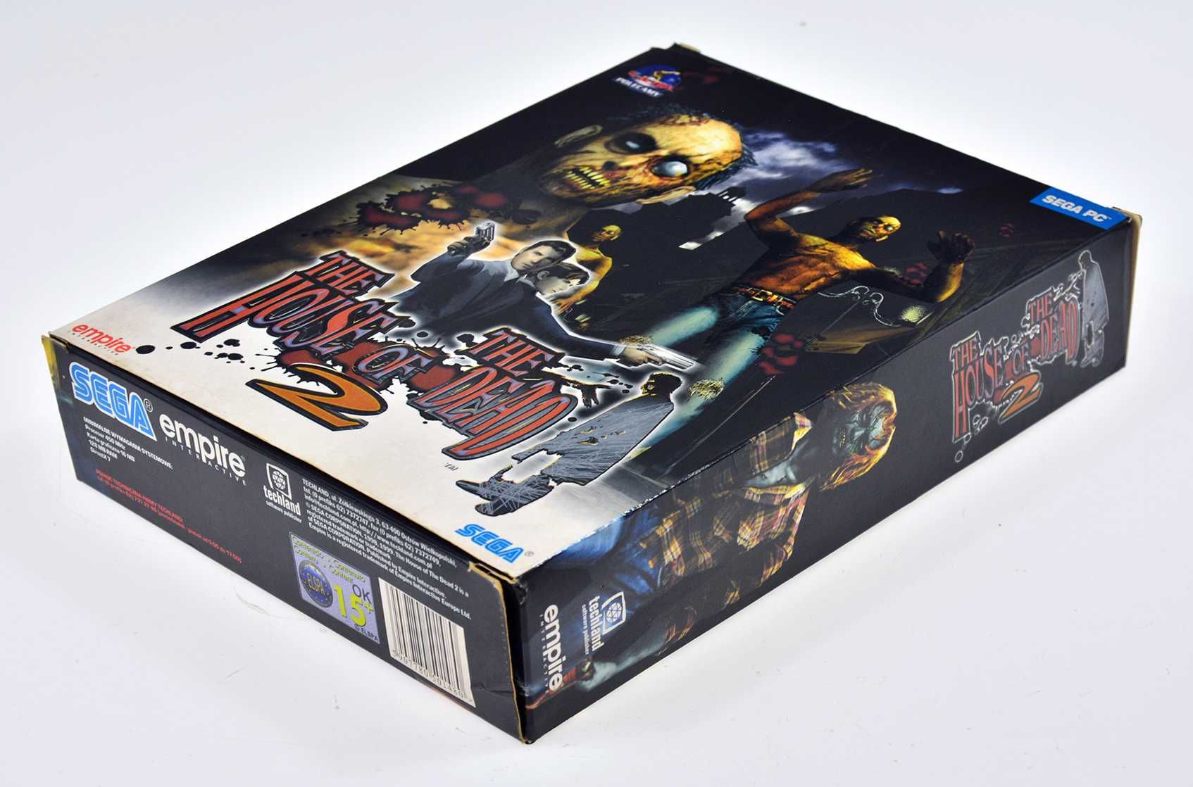 THE HOUSE OF THE DEAD 2 - duży big box 1-wydanie PL Sega Techland 2001