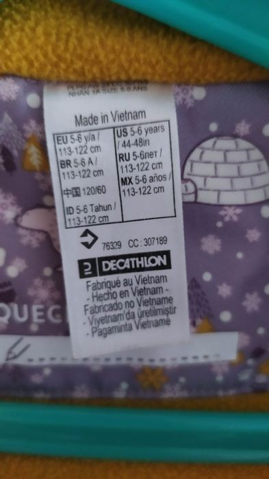 Kurtka dziecięca zimowa Decathlon 5-6 lat rozmiar 122