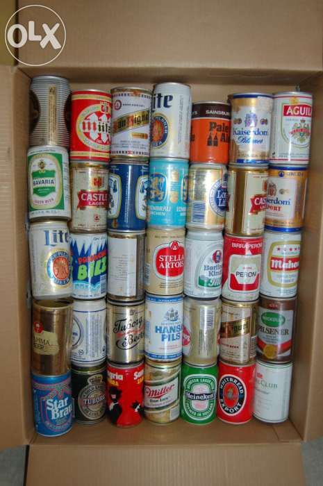 latas bebida antigas de colecção mais de 450