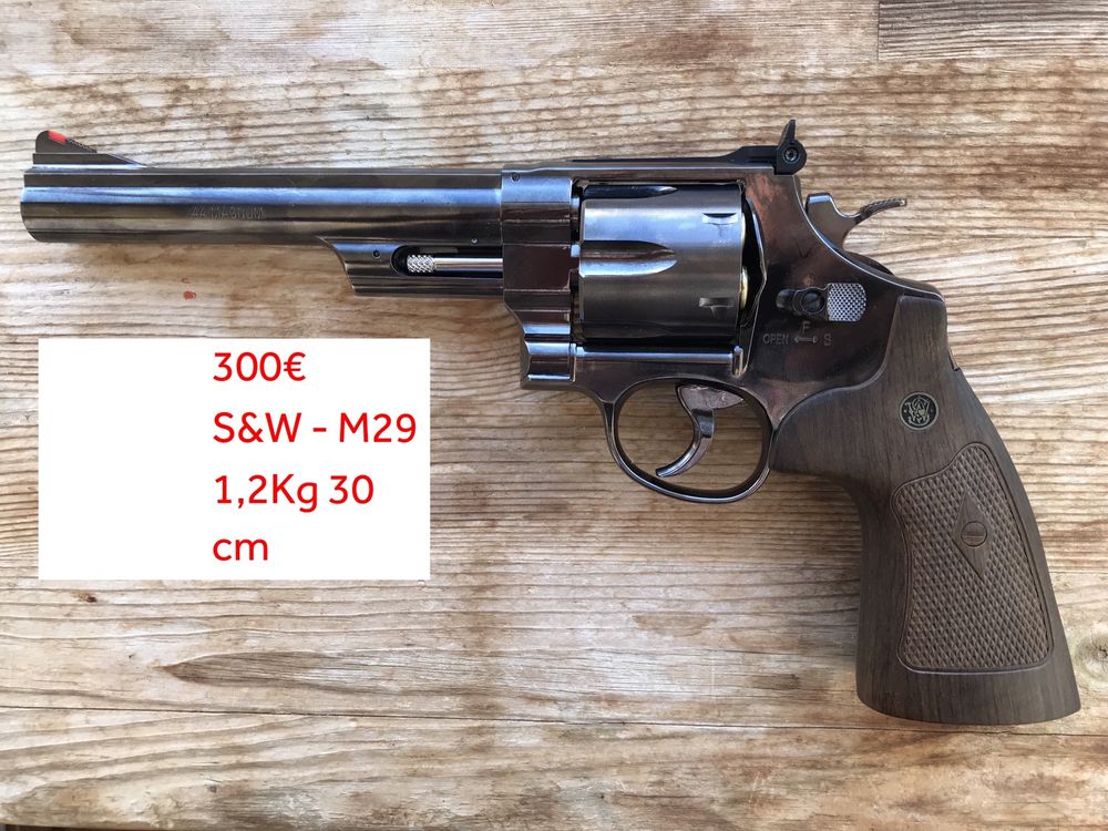 Revólver Pressão de Ar(CO2) 357 Borner+DAN WESSON 8"+Smith&Wesson M29