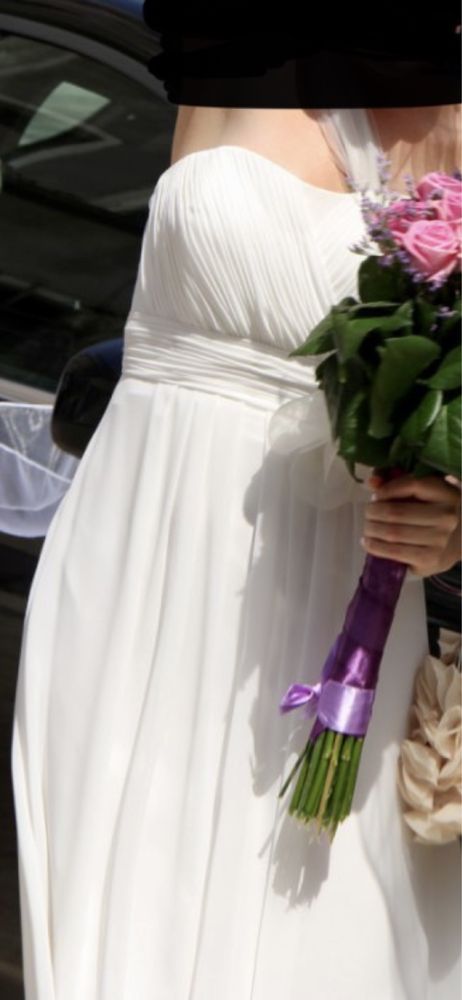 Suknia ślubna na wzrost 164cm.