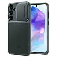 Etui Spigen Optik Armor do Samsung Galaxy A55 5G – Zielony Abyss