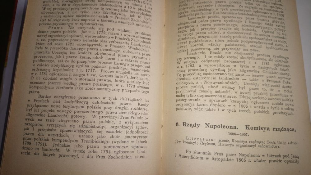 Stara Księga Historya Ustroju Polski 1920 r