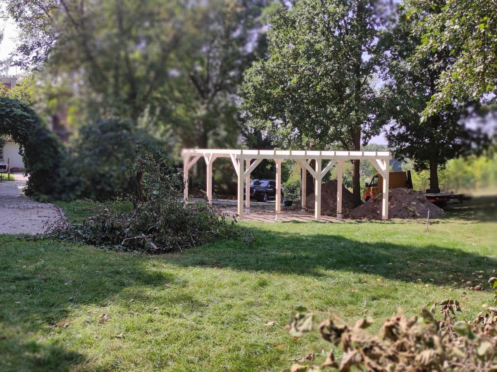 Patio, Pergola, Altana, Zabudowa drewniana, garaż drewniany!