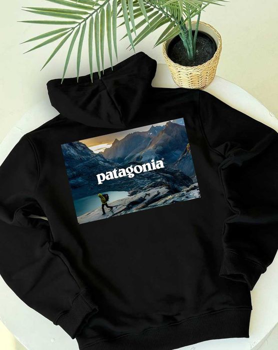PATAGONIA • Новое Худи Патагония • Neon Sunset BIG LOGO • XS S M L XL