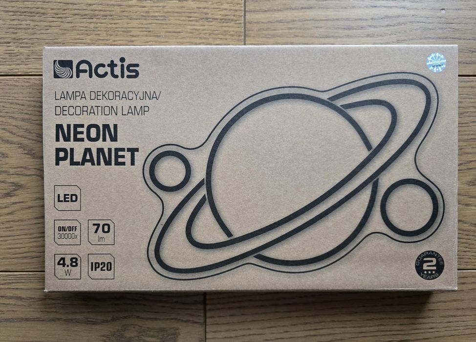 Nowa lampa dekoracyjna Neon - planeta