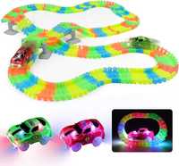 Glow Racing Track Car Set Led Light