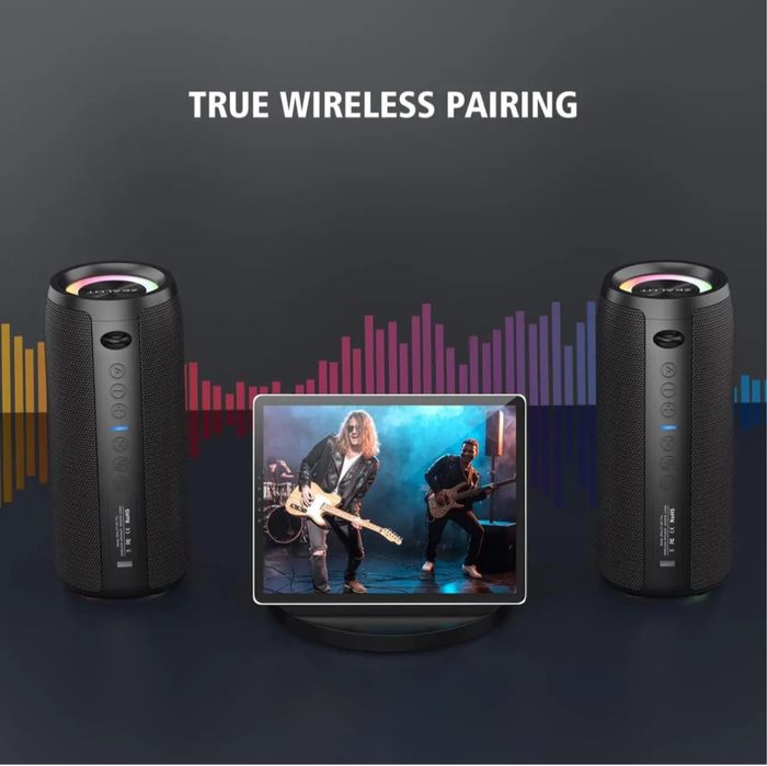 ZEALOT S51 Pro - Портативная Bluetooth колонка 40вт водозахист