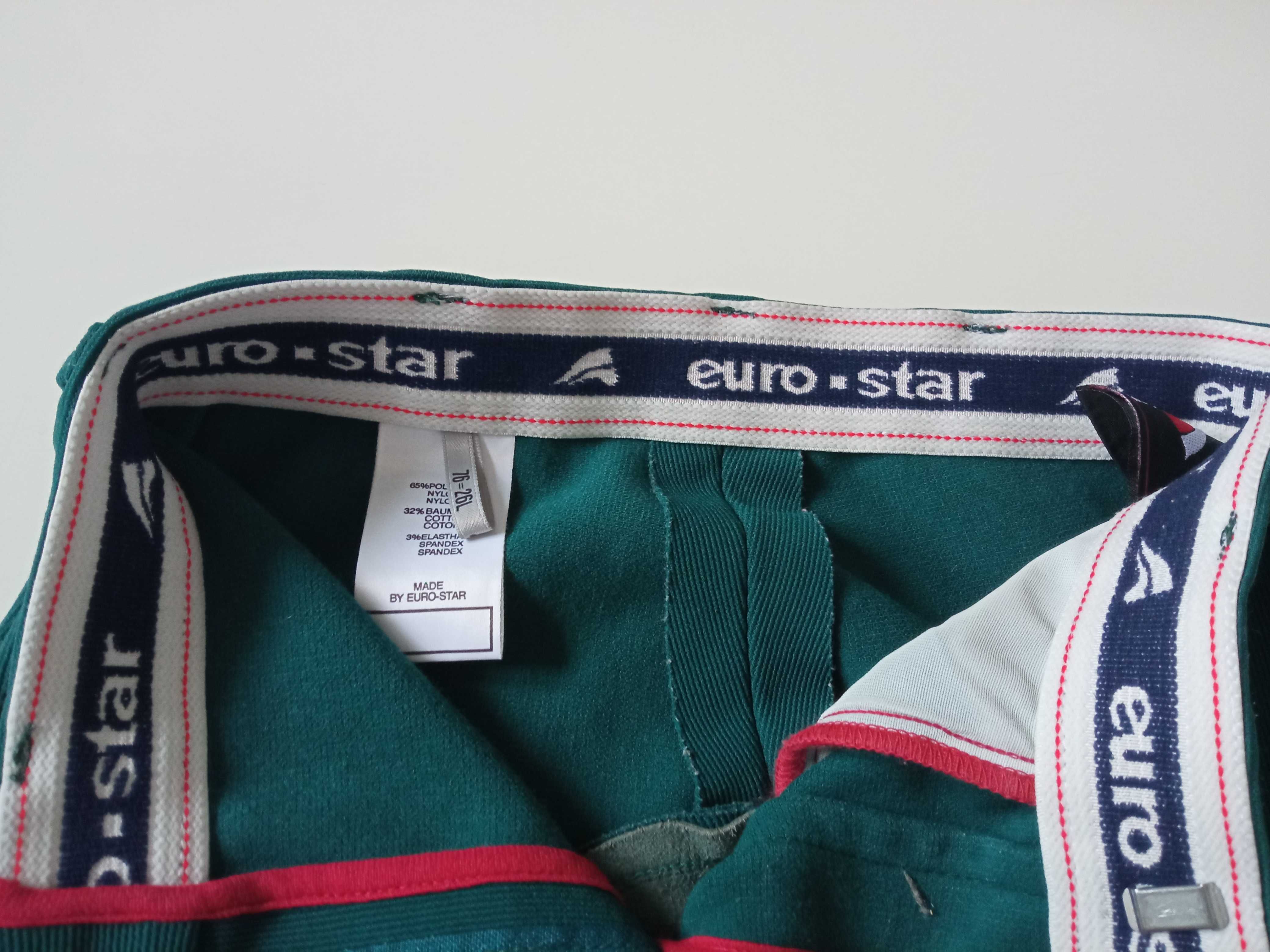 Euro-Star spodnie do jazdy konnej bryczesy  r 76=26L pas 60-66cm