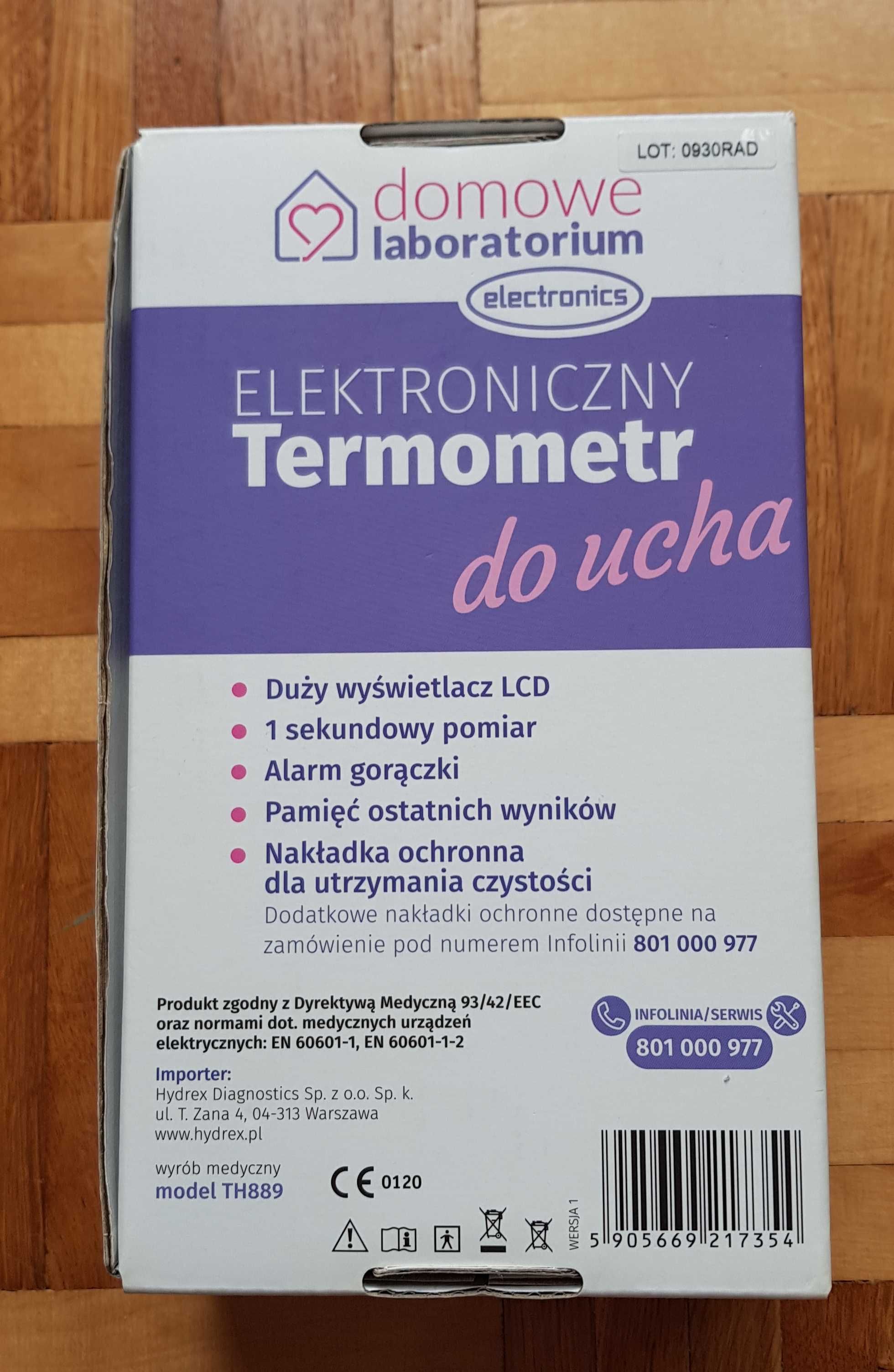 Elektroniczny termometr do ucha