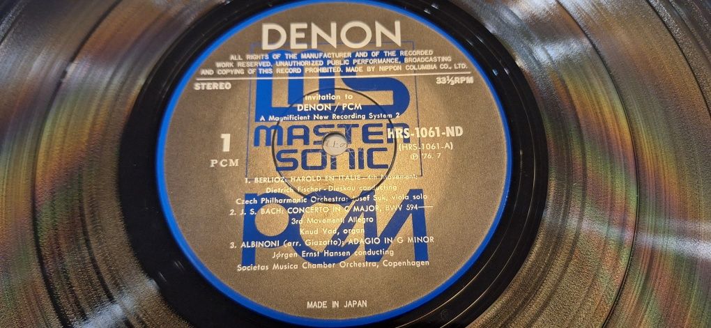 Denon Test. Japan Winyl Master Sonic . 1976r. NM