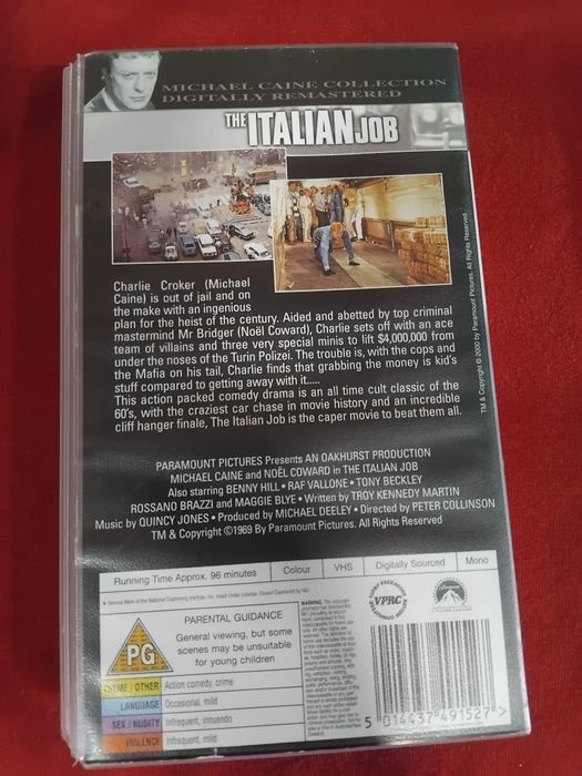 The italian job vhs