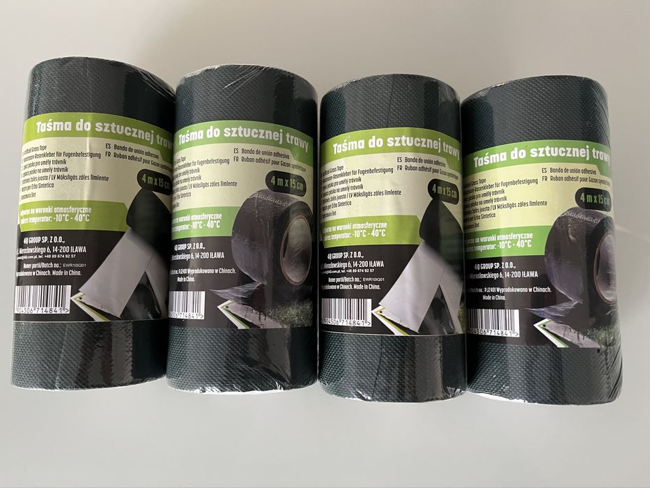 Taśma do sztucznej trawy 4m x 15cm jednostronna 4 szt.