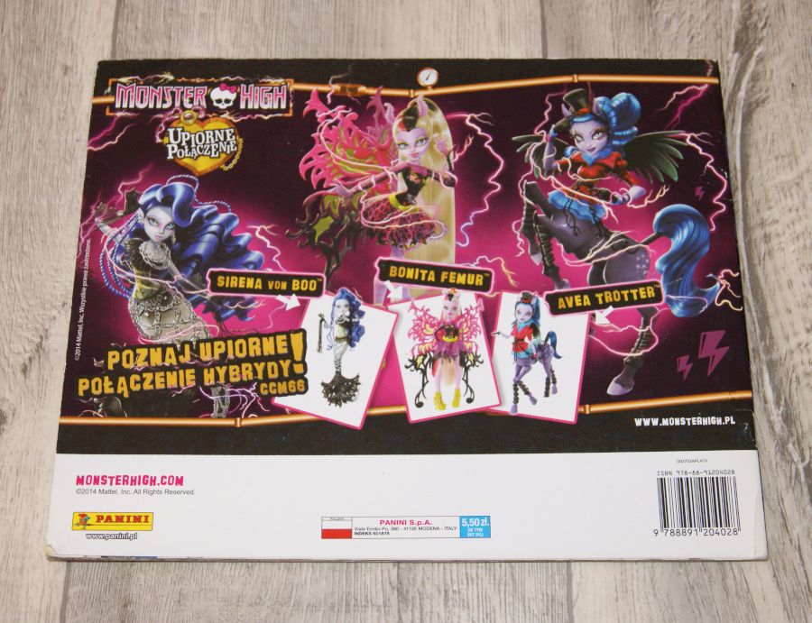 MONSTER HIGH - album do wklejania