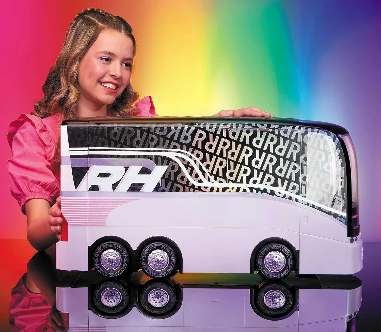 Автобус сцена для ляльок Рейнбоу Хай Rainbow High Rainbow Vision World