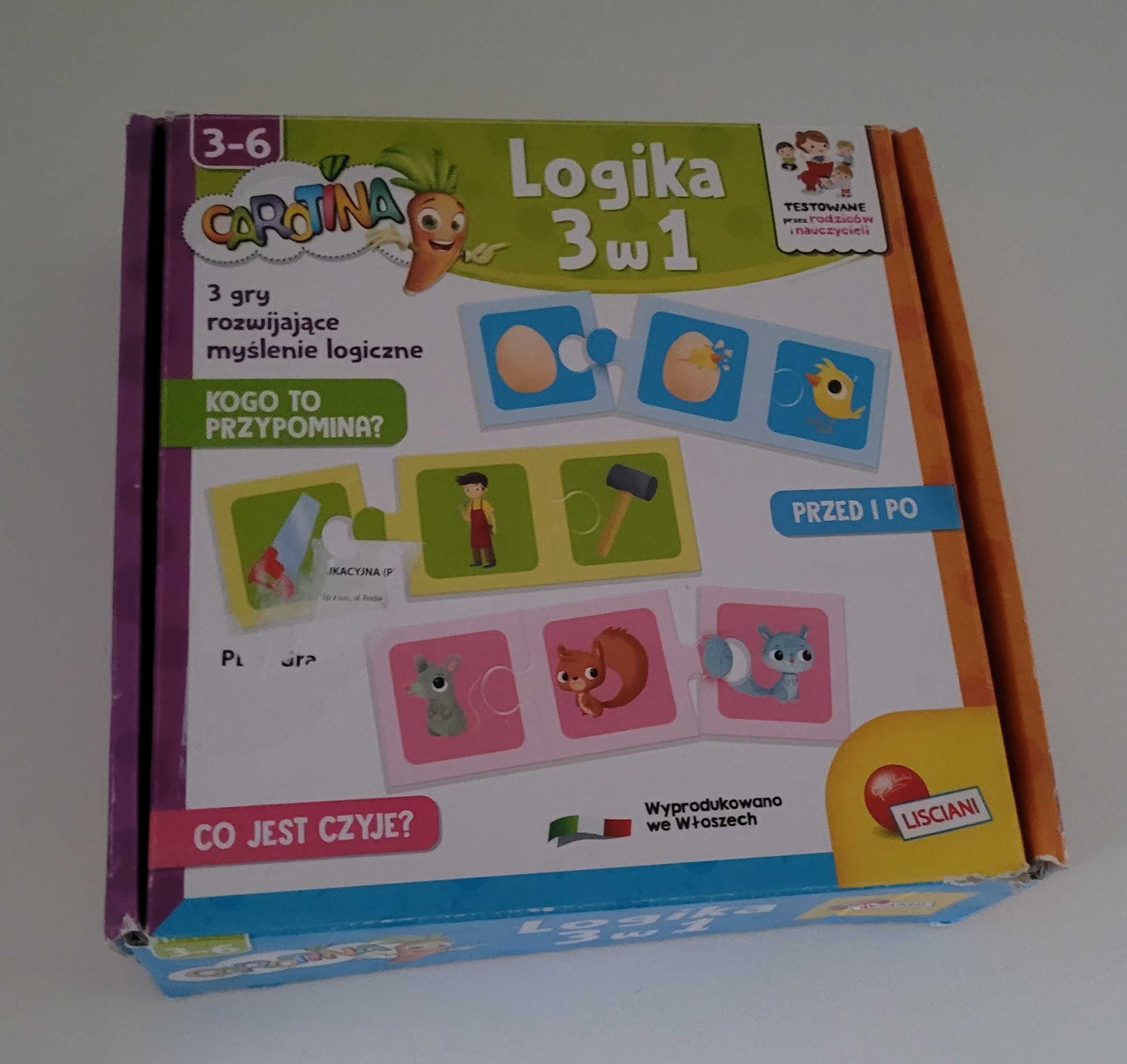 Gra Puzzle Carotina Logika 3w1 gra logiczna