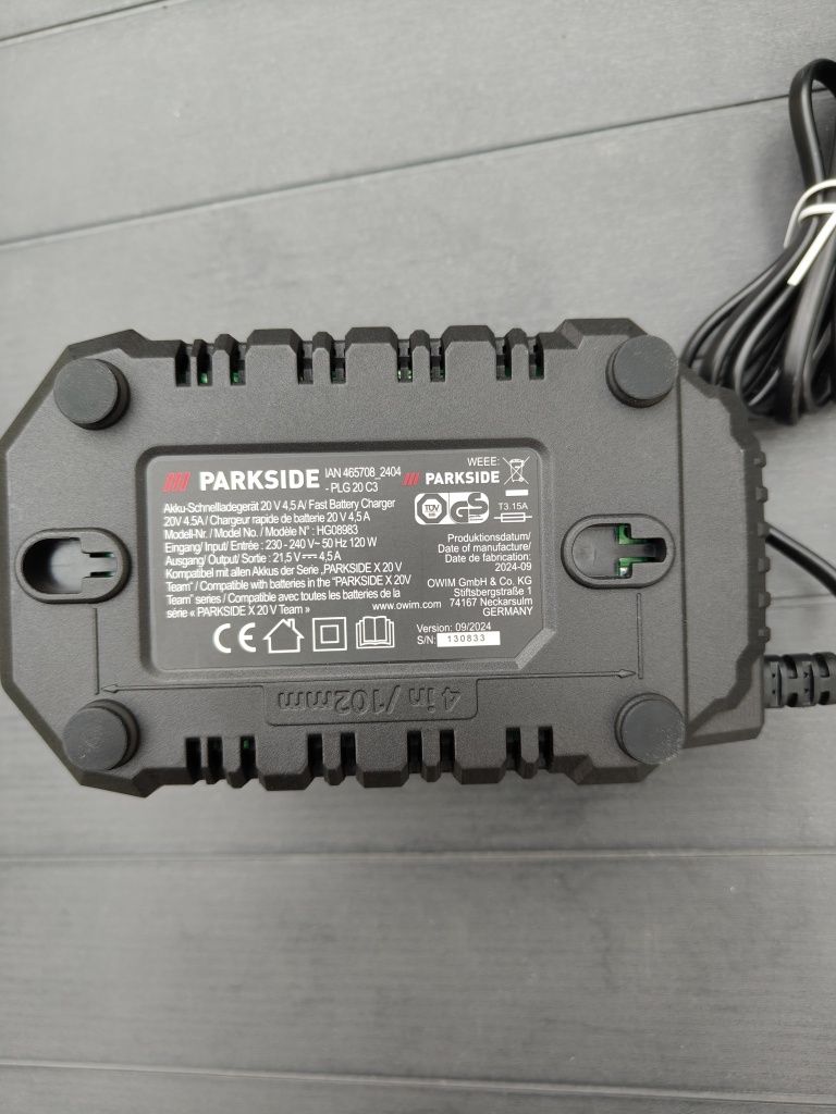 Ładowarka Parkside 20V 4.5A