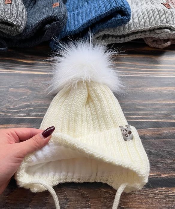 Дитяча зимова шапка від 0 до 12 міс