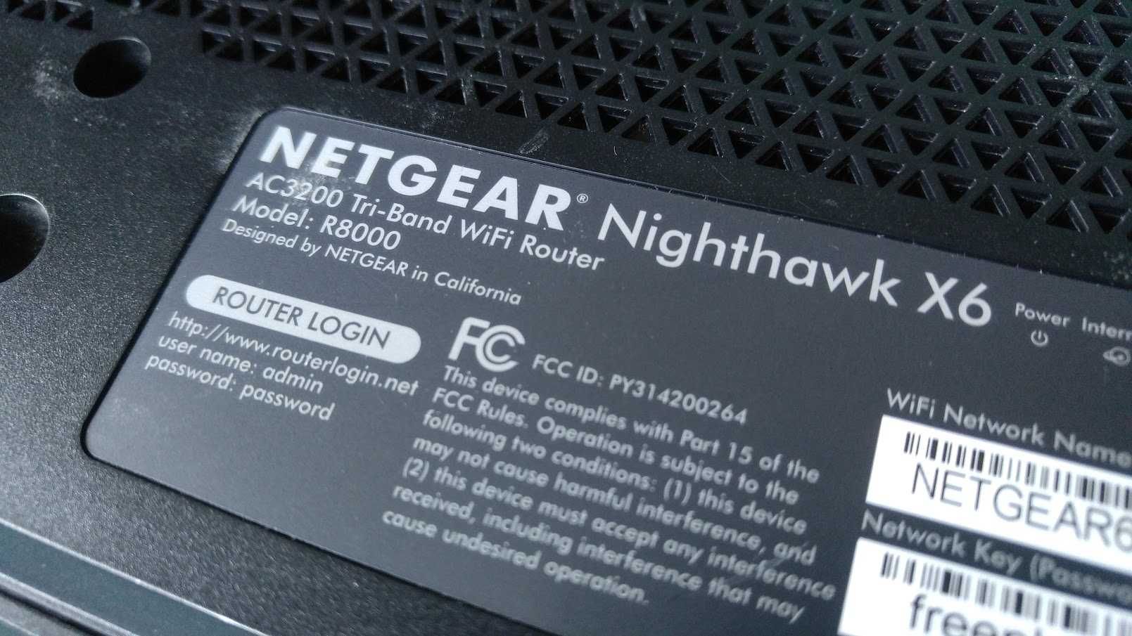Мощный Wi-Fi 5 AC4000 роутер NETGEAR Nighthawk X6 R8000 (США)