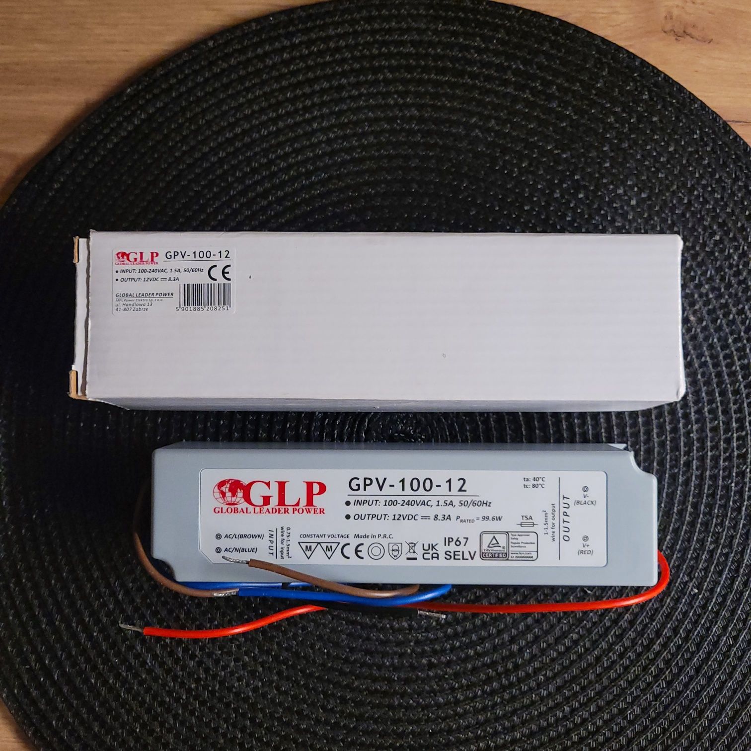 Zasilacz LED GLP 12V/8.3A 100W GPV-100-12 NOWY