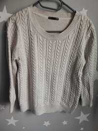 Sweter h&m kremowy