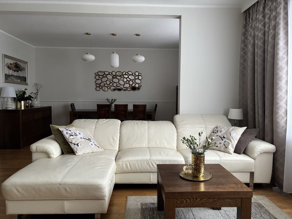 Kanapa narożna skórzana bez funkcji spania