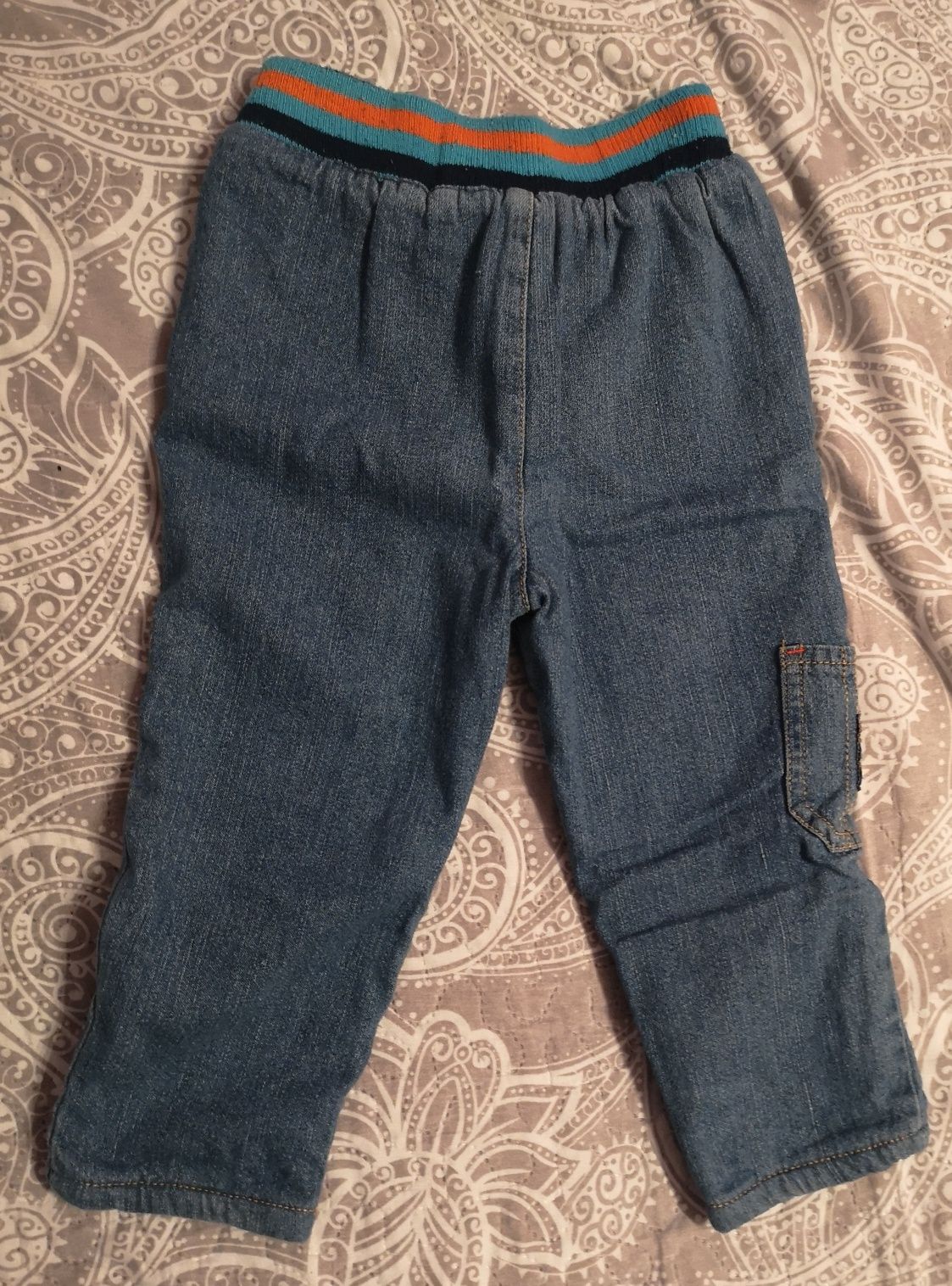 Spodnie jeans ocieplane 86cm