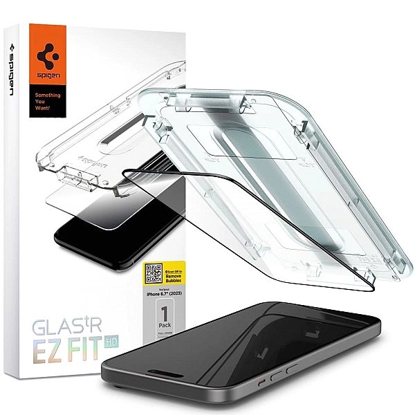 Szkło Hartowane Spigen Glas.tr "Ez Fit" Fc Iphone 15 Plus Black