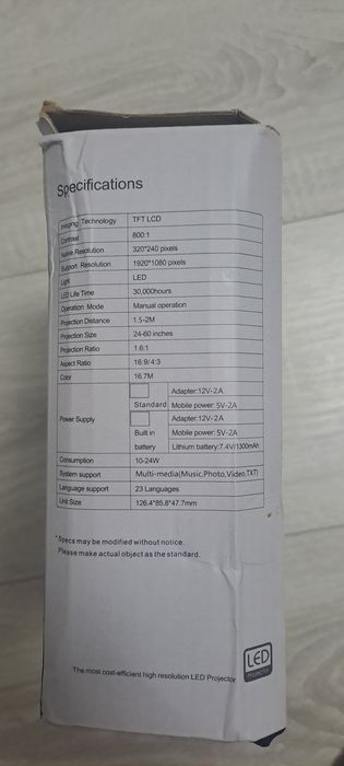 Проектор mini YG 300