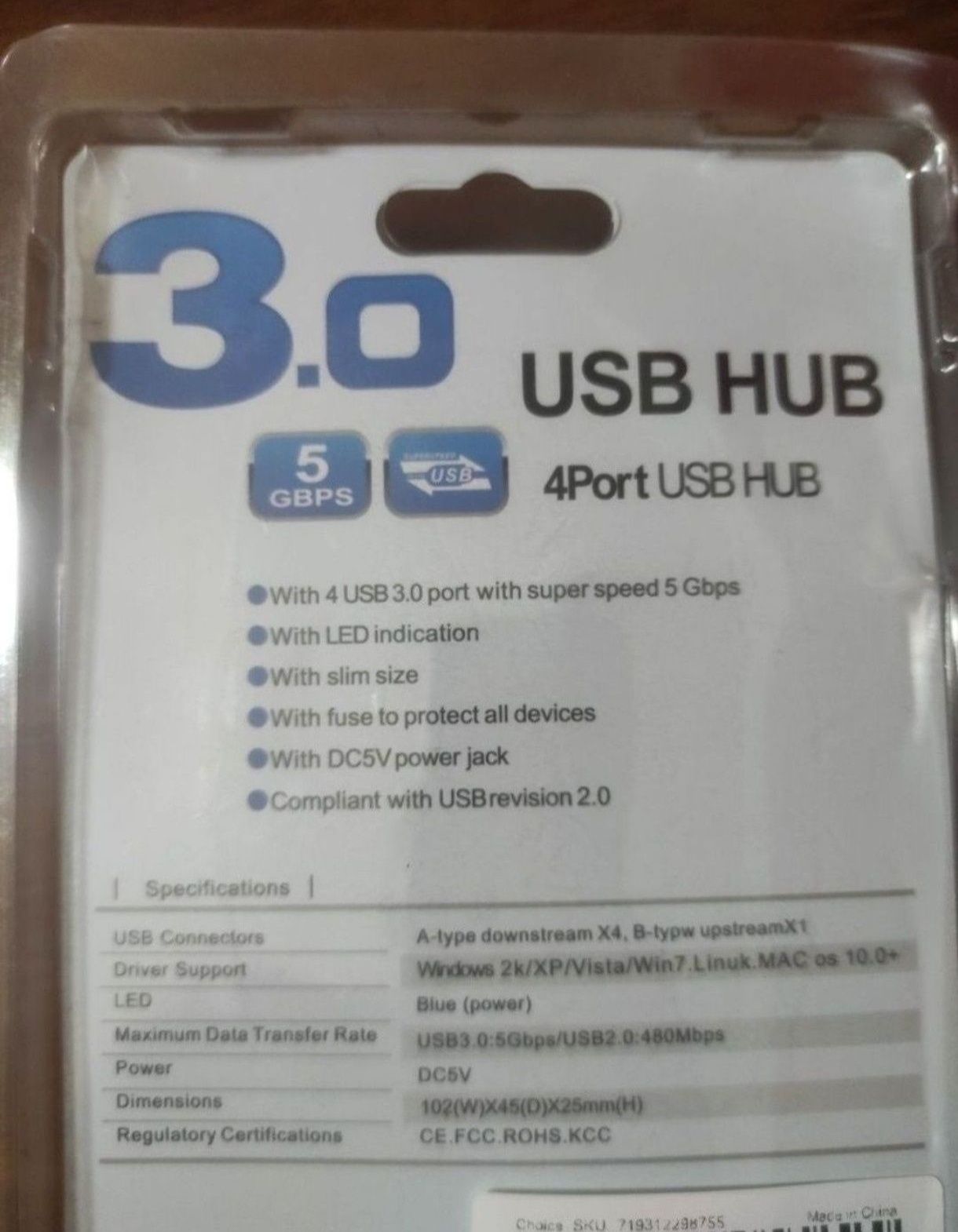 Hub USB 3.0 - 4 Portas USB 3.0, todas com interruptor e LED individual