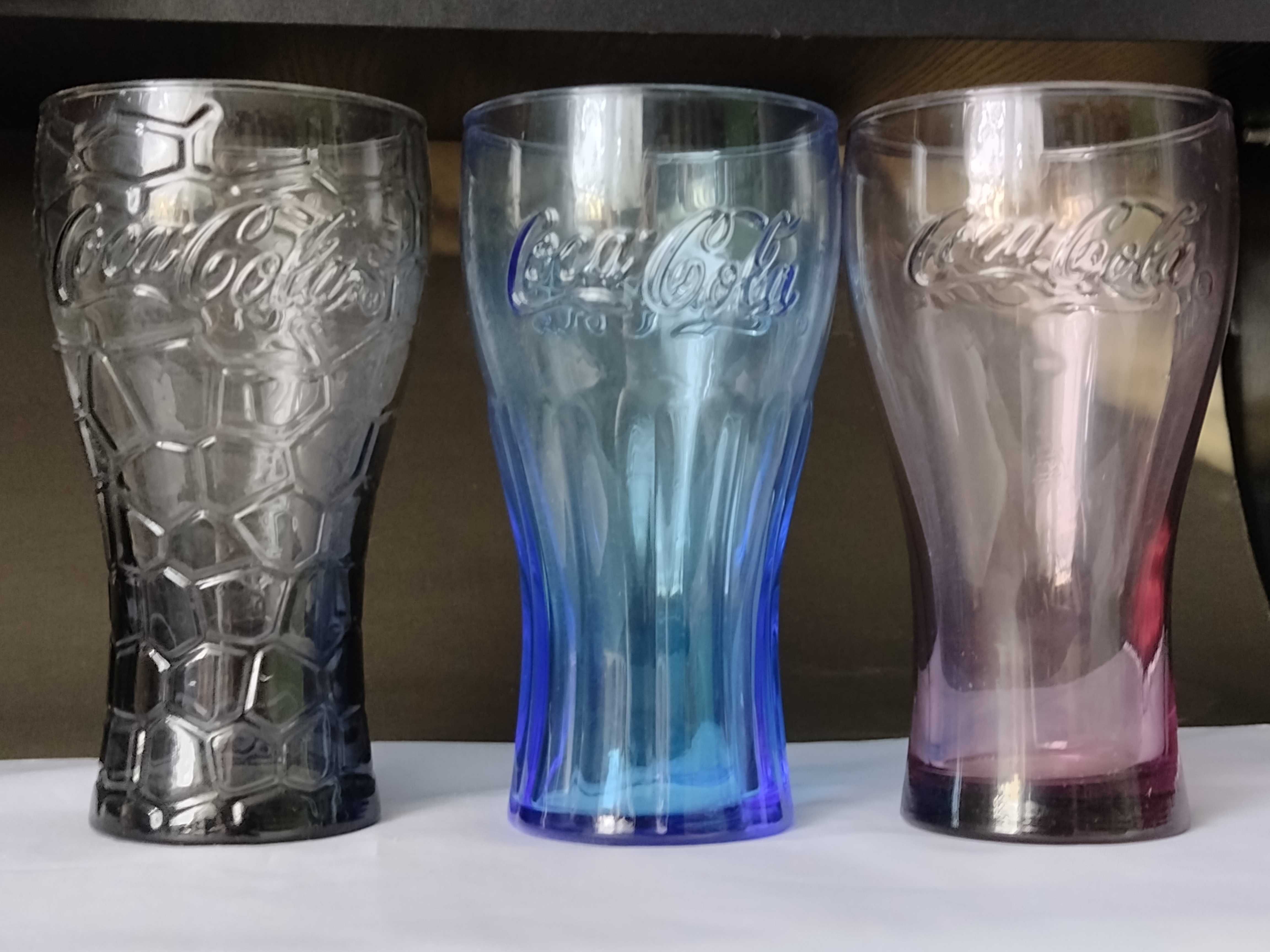 Coca Cola - Szklanki Kolekcjonerskie - zestaw 3 szt