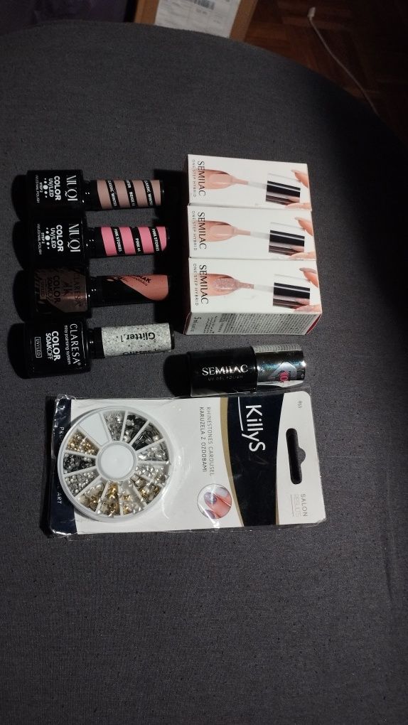 Wielki zestaw do manicure hybrydowego lakiery ozoby do paznokci uv led