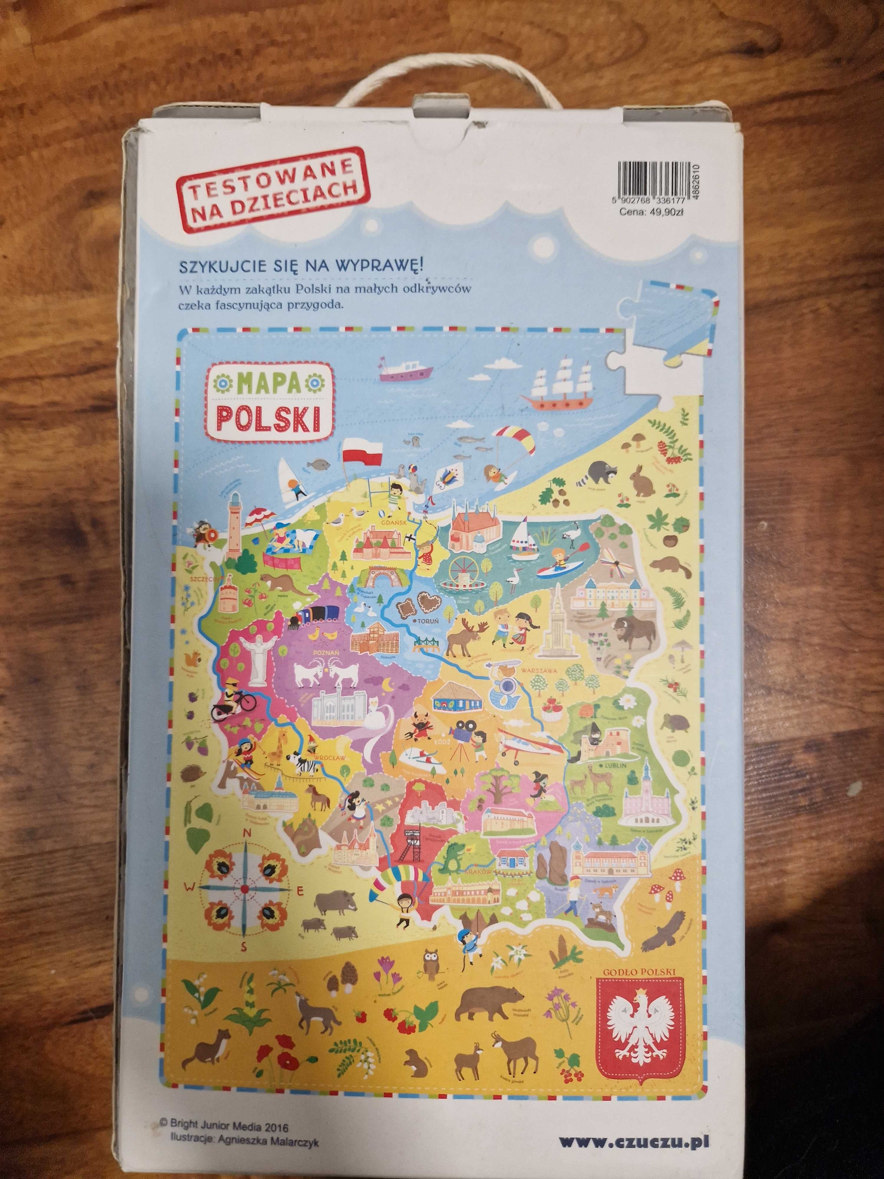 Puzzle Mapa Polski, czu czu