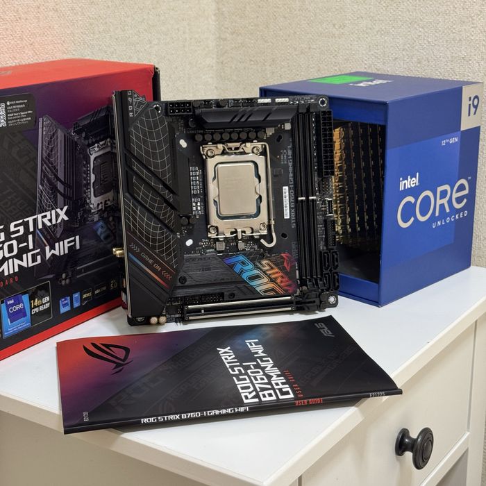 Mini itx комплект i9 12900K, Strix B760i материнська плата