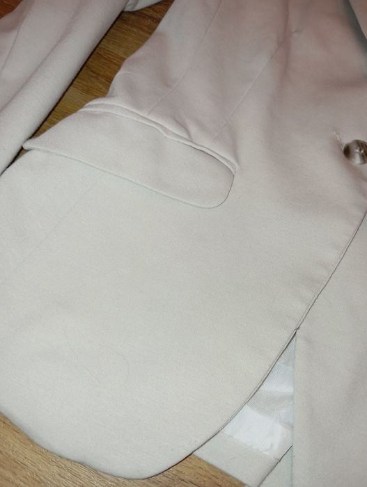Marynarka H&M beżowa szara S 36