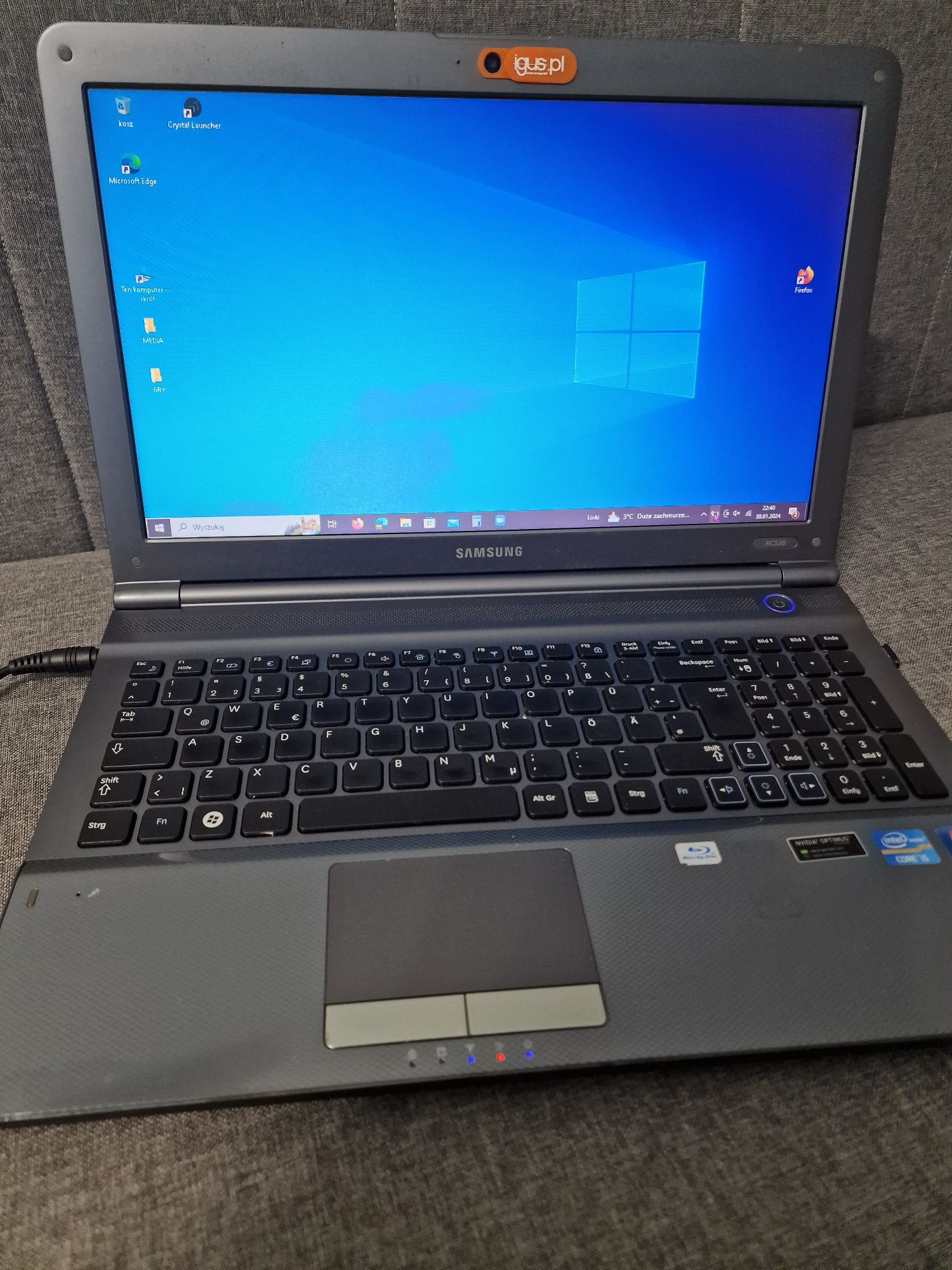 Laptop samsung notebok RC520