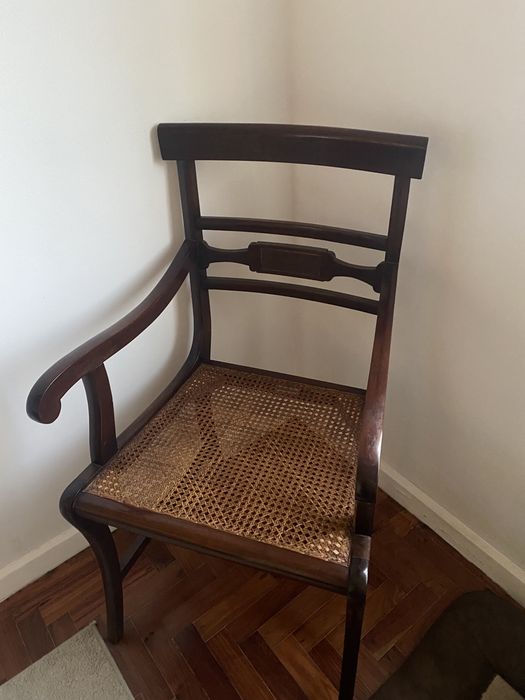 Cadeiras palhinha de braços