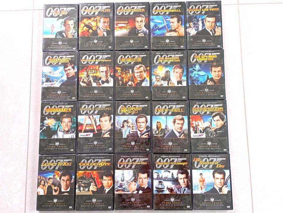 James Bond 007 Kolekcja 40 dvd wydanie specjalne Folia ! Okazja !