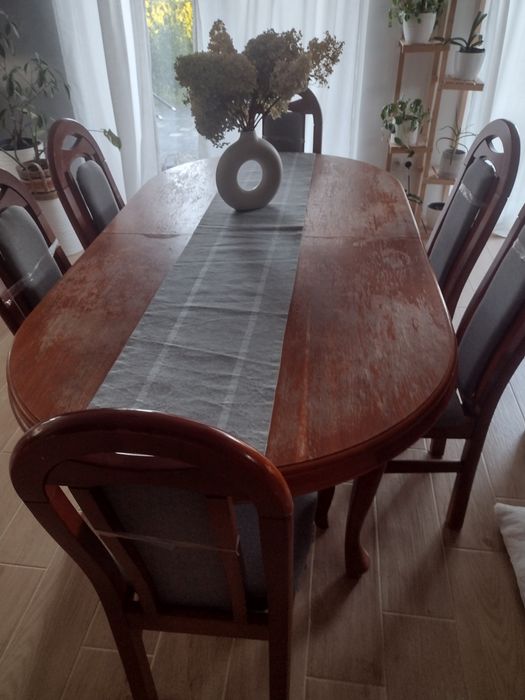 Stół plus 7 krzeseł