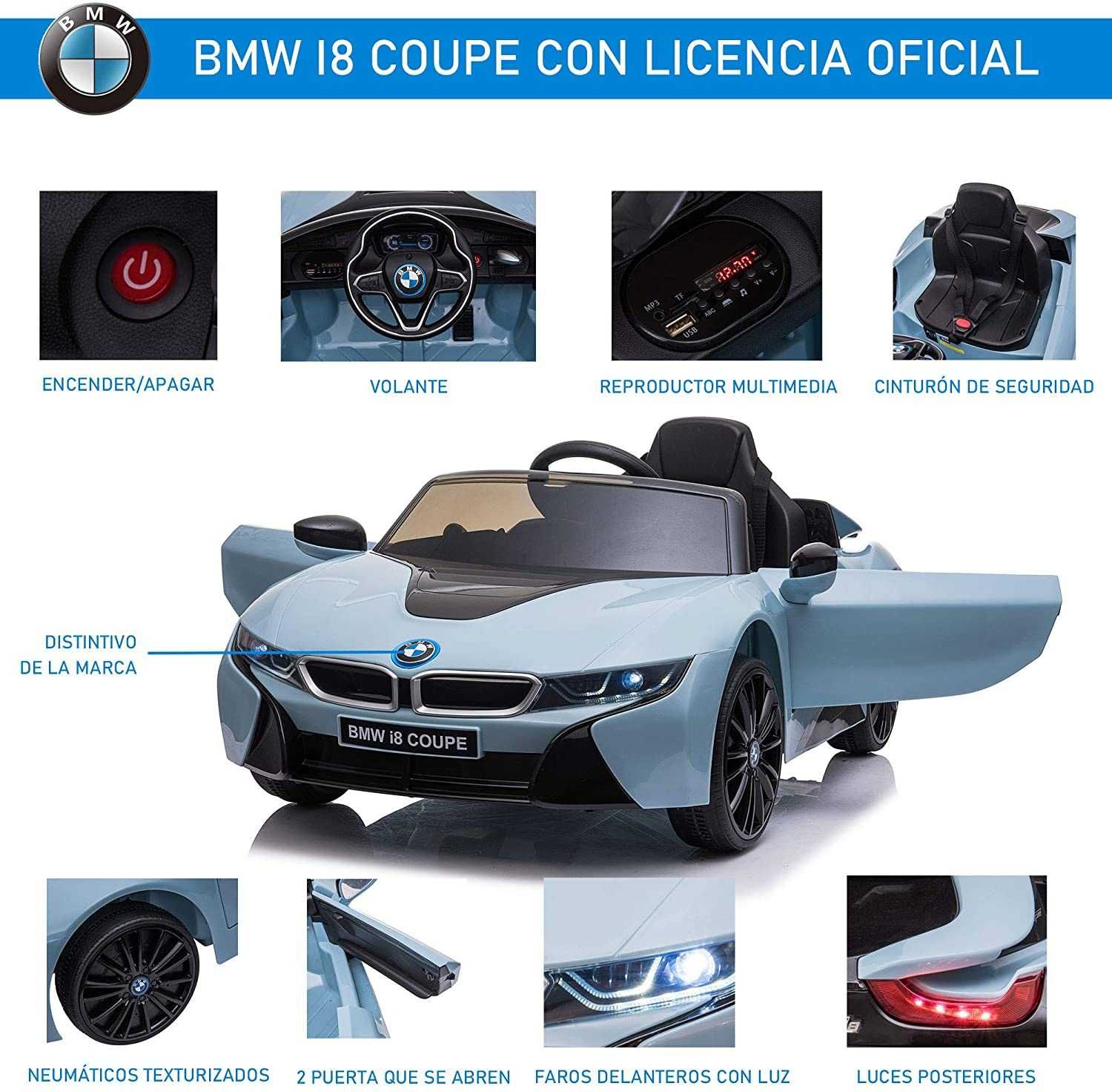 Carro eletrico BMW I8 Coupe com certificado p crianças brinquedo NOVO