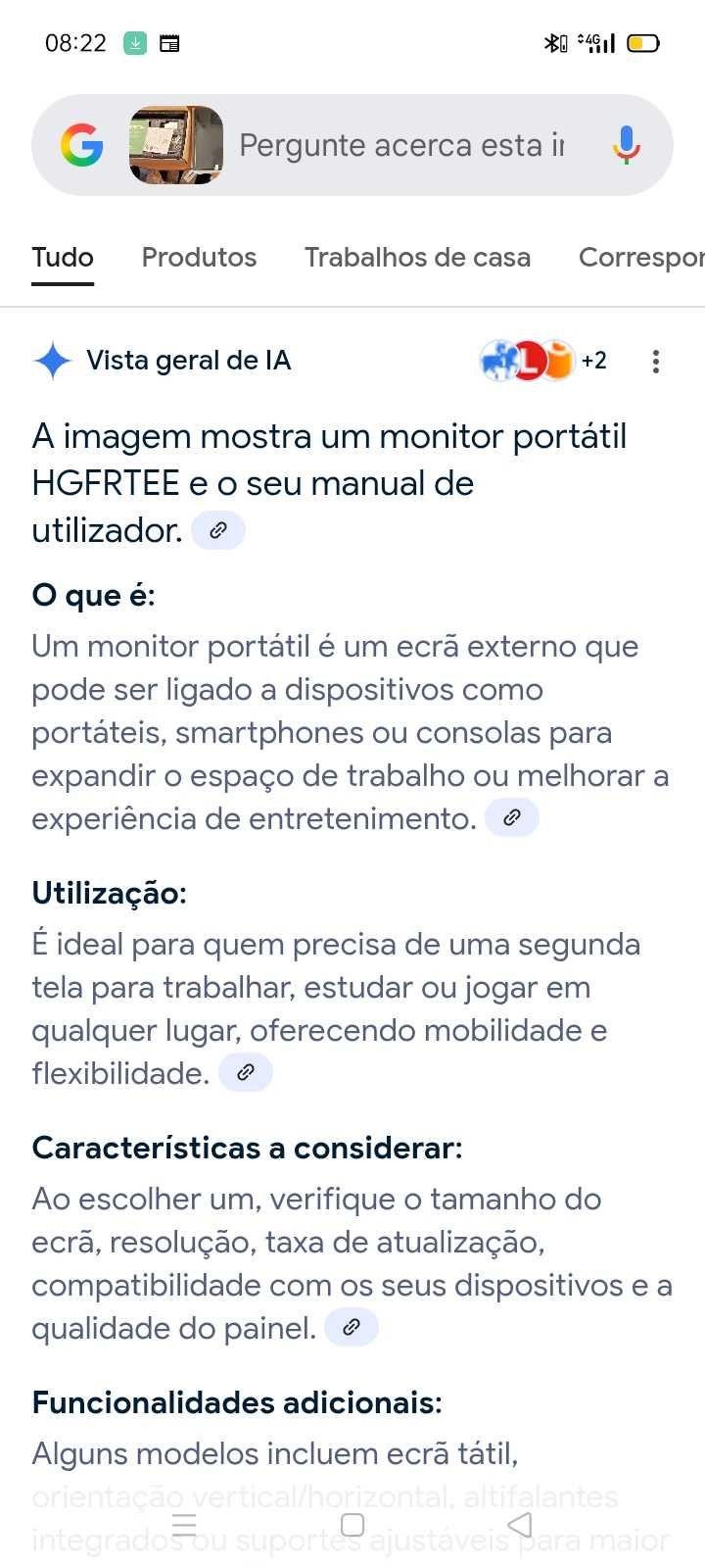 Monitor Portátil+ Artigos. Oportunidades