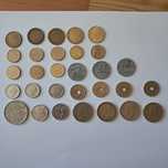 Conjunto de moedas antigas de espanha