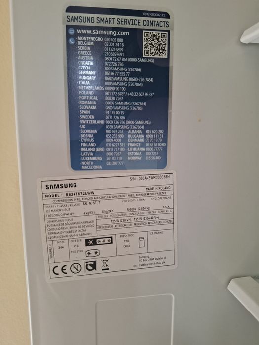 Lodówka Samsung RB34T672EWW