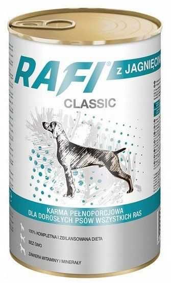 Karma dla psa mokra Rafi Classic Adult mix smaków Dolina Noteci 1240g