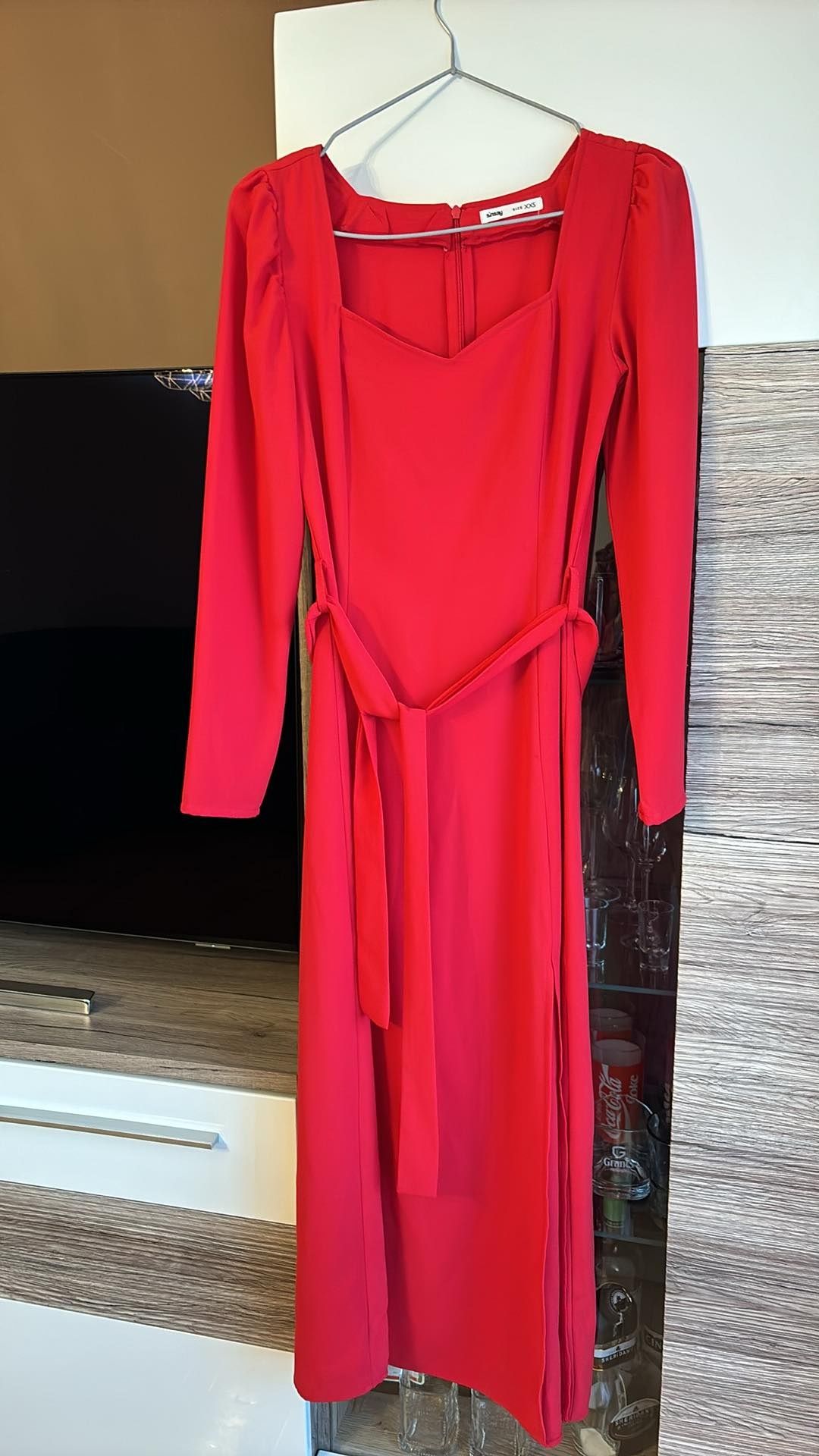 Sukienka czerwona Sinsay XXS