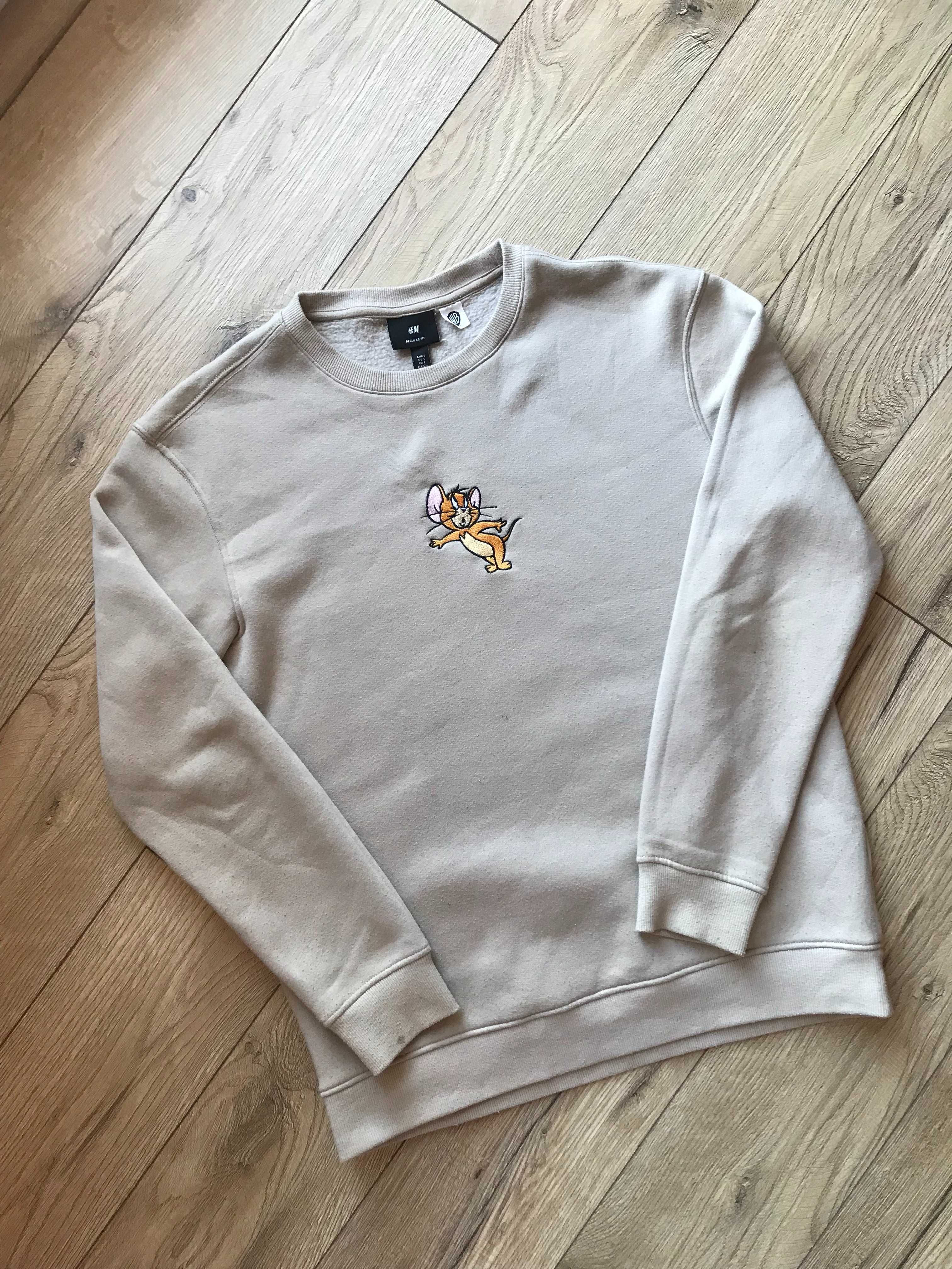 Bluza crewneck H&M Tom and Jerry rom. S